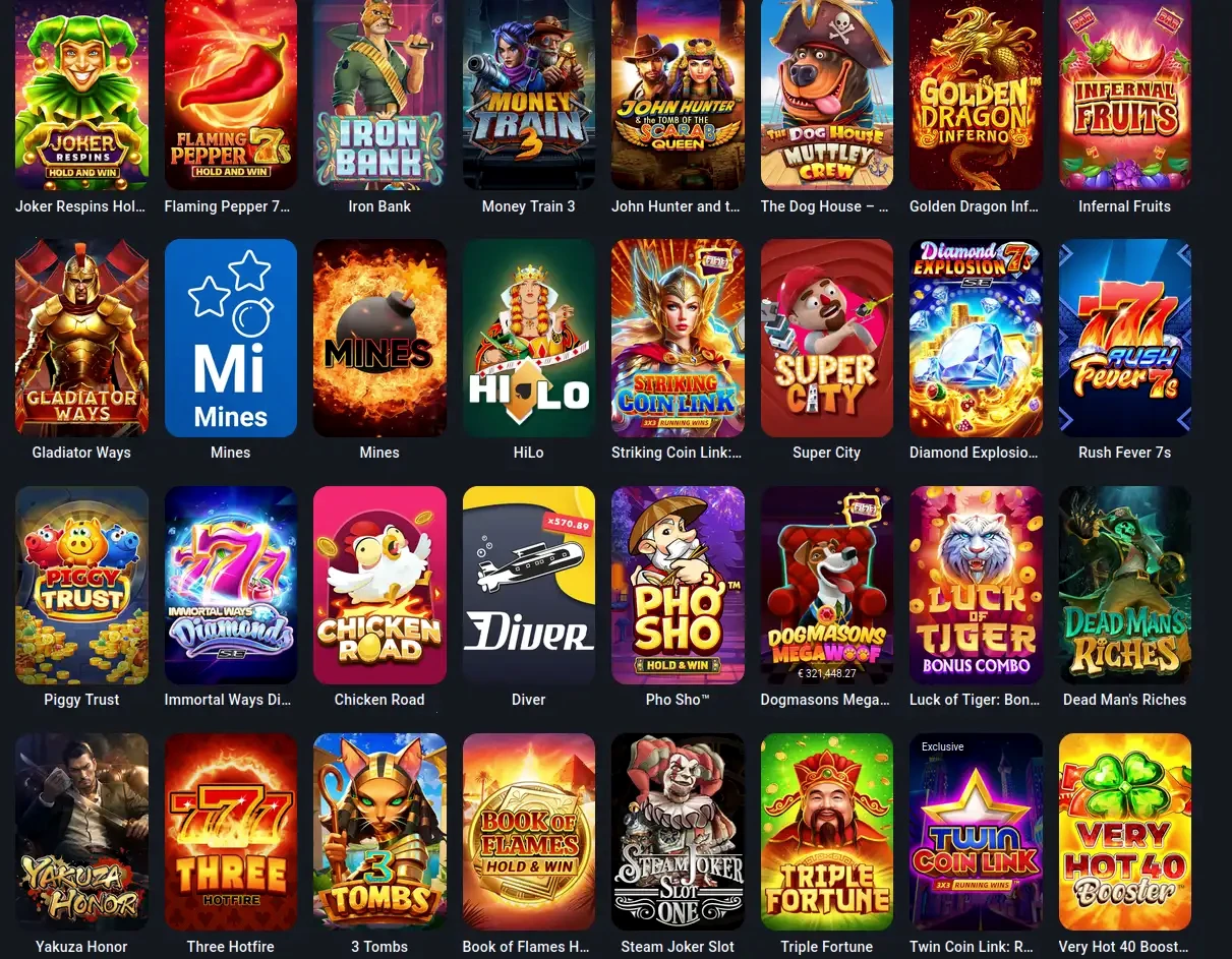 Betspino mobiele casino app op smartphone